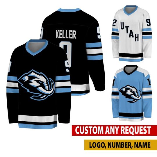 Discover Personalized Utah Mammoth Hockey Jersey, Utah Jersey For Men With Your Team Name, Logan Cooley Clayton Keller Fan Hockey Jersey
