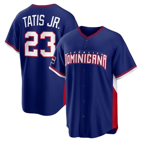 Discover Dominican Republic Baseball Jersey#23 FRD Tatis Jr. ,Men's/Youth Royal 2026 World Baseball Classic