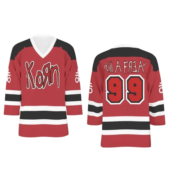 Discover Korn Unisex V-neck Hockey Jersey
