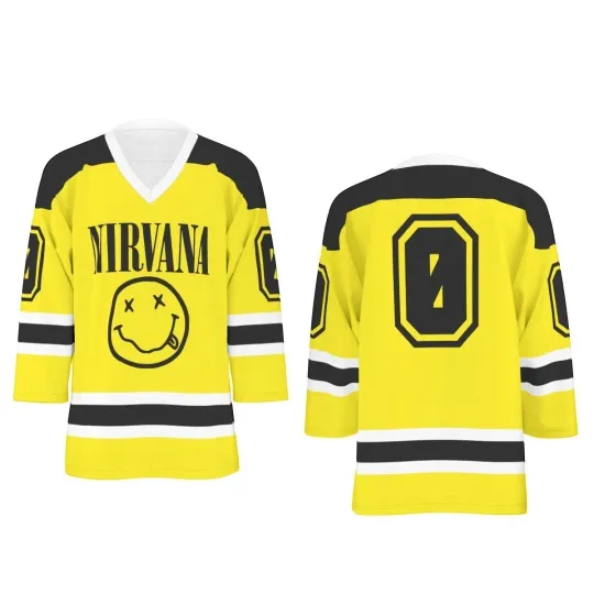 Nirvana Unisex V-neck  Hockey Jersey