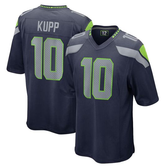 Discover Men's Seattle city Cooper Kupp  College Navy Team Game Jersey