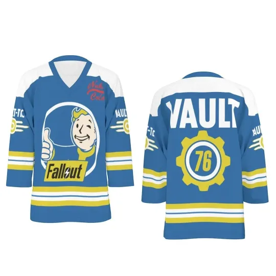 Discover Falllout Boy 76 Unisex V-neck Hockey Jersey
