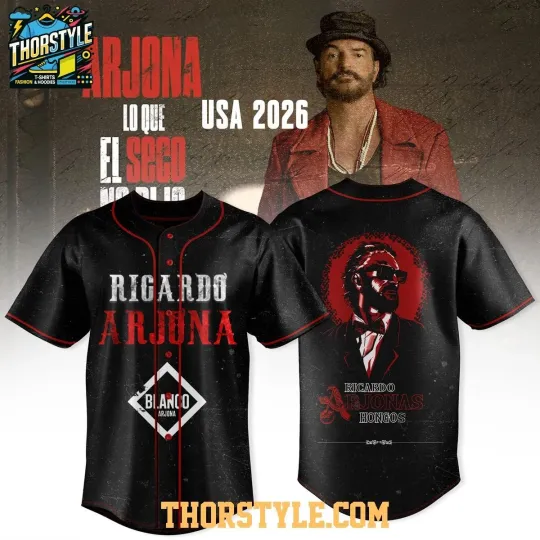 Discover Ricardo Arjona 2026 Usa Tour AOP 3D Baseball Jersey Unisex