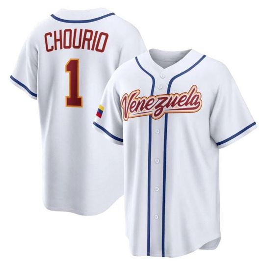 Discover Venezuela Jackson Chourio Jersey, White 2026 World Baseball Classic, Limited Stitched Shirt Men's/Youth Size, Custom Jersey