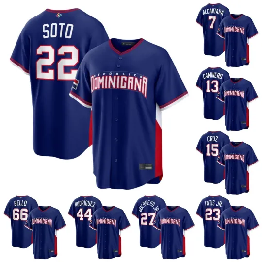 Discover NWT Men's Dominican Republic Baseball Royal 2026 World Baseball Classic Jersey