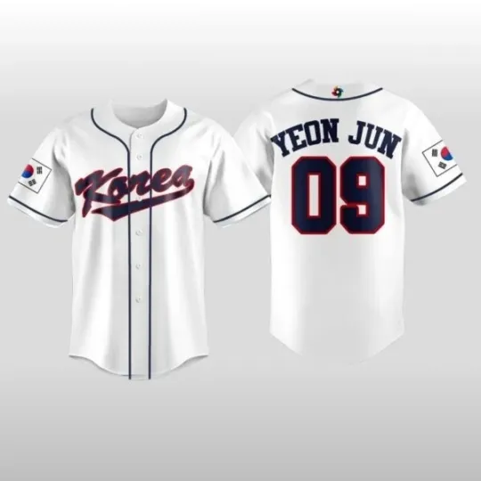 Discover Yeon Jun TXT Korea Baseball 2026 World Baseball Classic Jersey