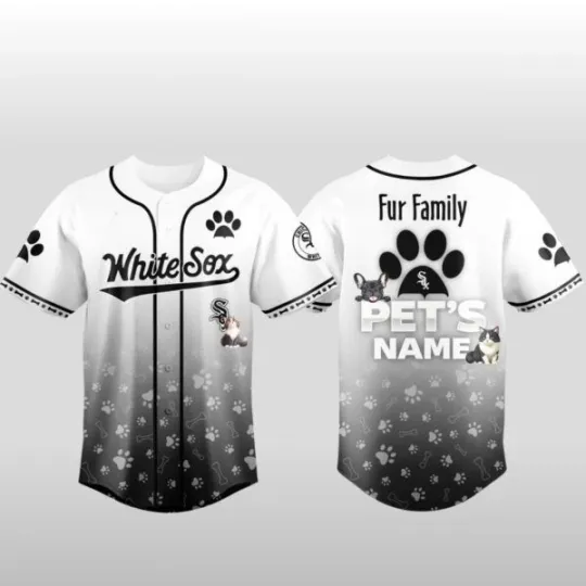 2026 White Sox x Fur Family Pet Game Night Baseball Jersey
