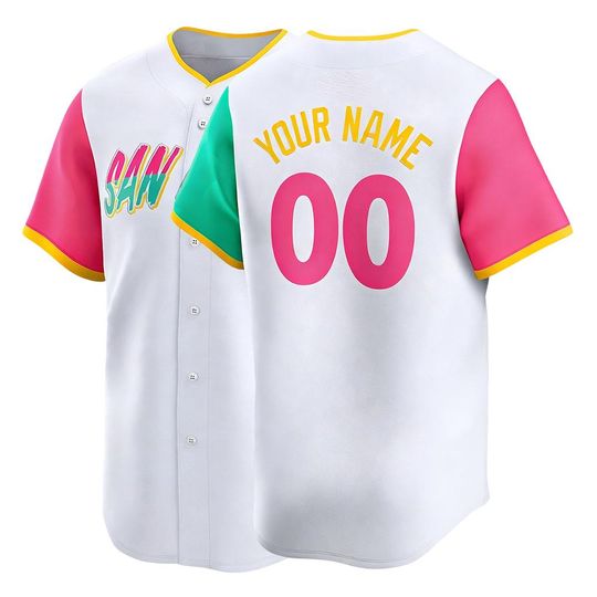Discover San Diego Men's/Youth Baseball White 2025 City Connect,Custom Fan Name Number Shirt Jersey