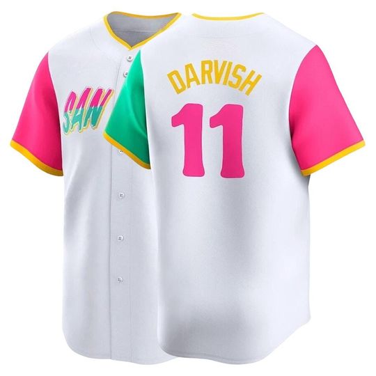 Discover San Diego Men's/Youth #11 Yu Darvish Baseball White 2025 City Connect,Custom Fan Name Number Shirt Jersey