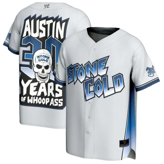 Discover "Stone Cold" Steve Austin ProSphere Unisex 30th Anniversary Baseball Wrestling Entertainment Jersey