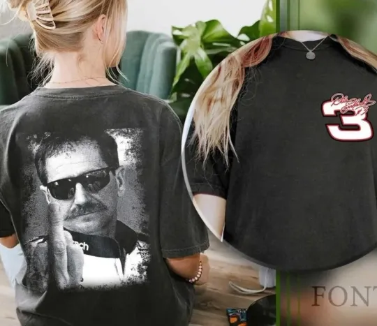 Discover Two Side The Eras Tour Dale Earnhardt Middle Finger Shirt, Funny Dale Earnhardt