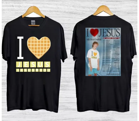 Discover Bryce Crawford 2026 US Tour I Love Jesus T-Shirt, FAST SHIP