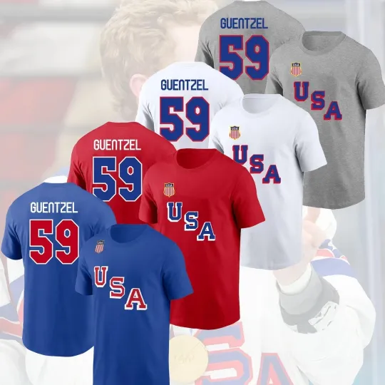 Discover ! Jake #59 Guentzel US Hockey Team 2026 Player Name & Number for Fans