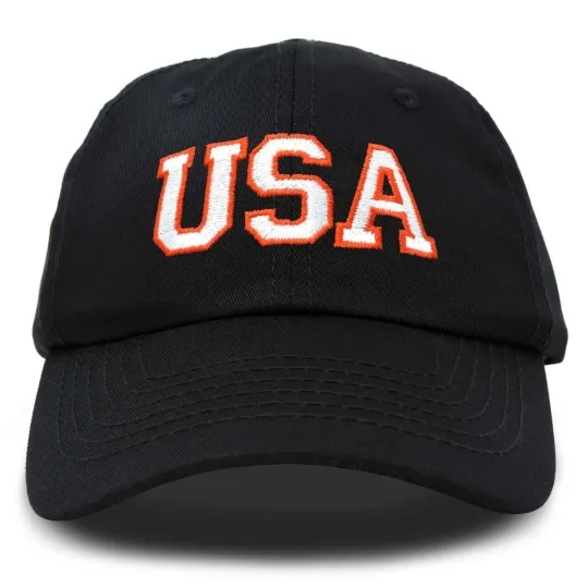 DALIX USA Baseball Cap Flag Hat Team US America Navy Red White Blue Black Gray