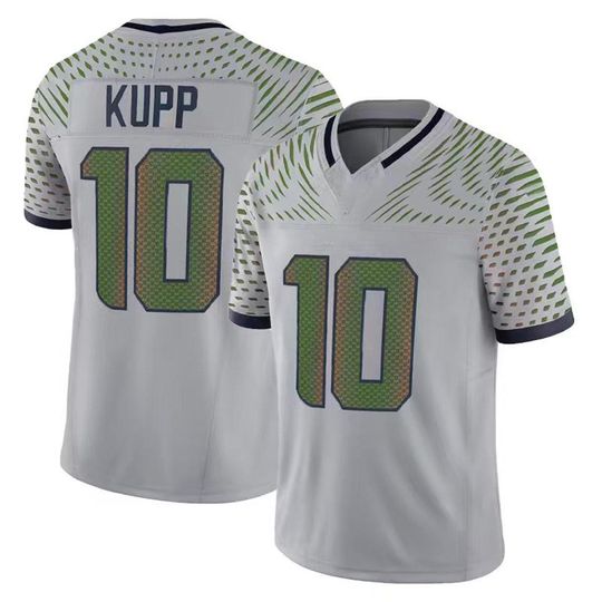 Discover Seattle Men Cooper Kupp #10 Wolf Gray Jersey Rivalries Collection Game Limited All Stitched Shirt