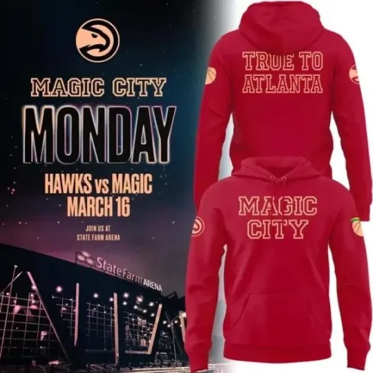 Discover Magic City True To Atlanta 2026 Edition Red Hoodie