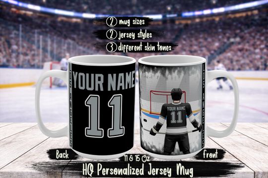 Discover Personalized Los Angeles Football Fan Mug  LA Kings Inspired Custom Name & Number Jersey Coffee Cup  LA Kings Fan Gift Idea