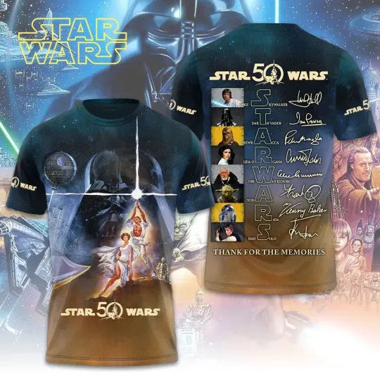 Discover Star Wars 50th Anniversary 3D Shirt