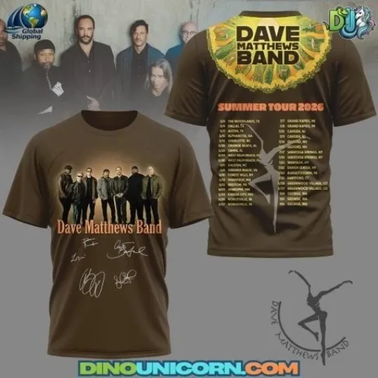 Discover Dave Matthews Band Summer Tour 3D T-shirt