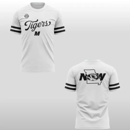 Discover 2026 Missouri Tigers White Shirt