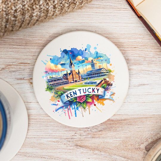 Kentucky State Coasters, Kentucky Decor, Kentucky Keepsake, Kentucky Home, Housewarming Gift