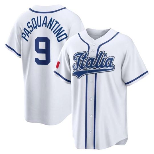 Discover Vinnie Pasquantino Italy Baseball Jersey,White 2026 World Baseball Classic