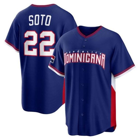 Discover Juan Soto Dominican Republic Jersey,Royal 2026 World Baseball Classic