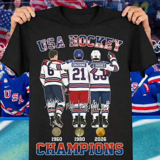Discover USA Hockey 2026 Olympic Gold Medals 3X Champs Tshirt