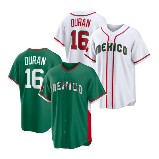 Discover Mexico Baseball Jarren Duran White/Green 2026 World Baseball Classic Jersey Men's/Youth