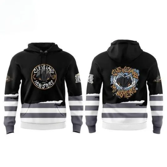 Discover Cleveland Hockey Emo Night 2026 3D Hoodie