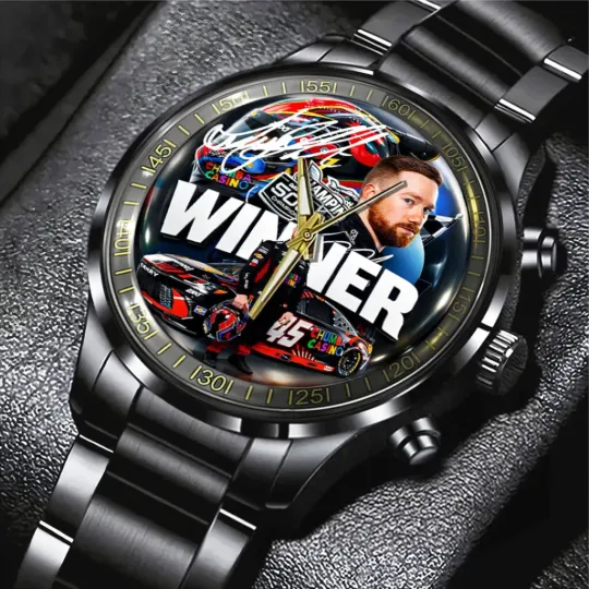 Discover Tyler Reddick 2026 Daytona 500 Champion Black Stainless Steel Watch