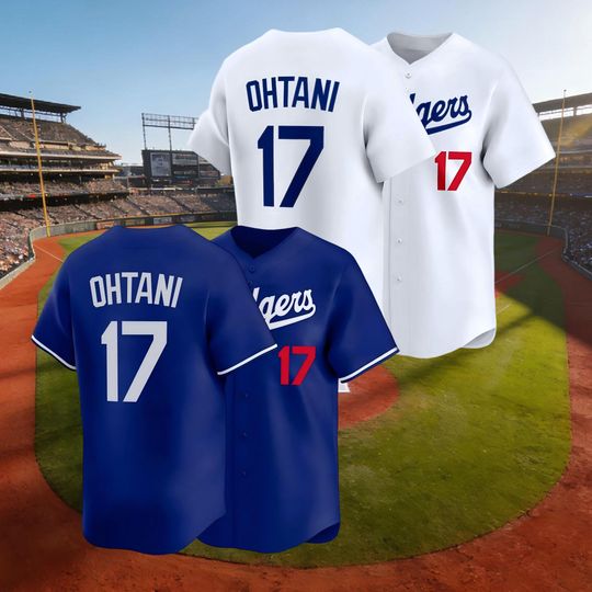 Discover Men's/Youth Shohei Ohtani White/Royal Los Angeles Inspired Jersey