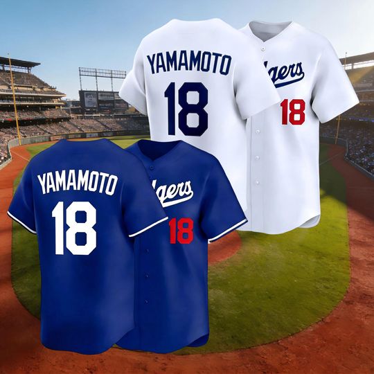 Discover Men's/Youth Yoshinobu Yamamoto White/Royal Los Angeles Jersey