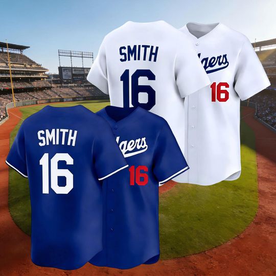 Men's/Youth Will Smith White/Royal Los Angeles Inspired Jersey