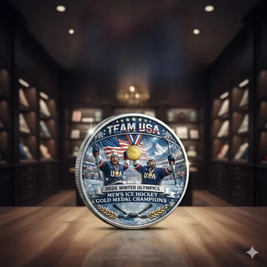 USA 2026 Olympics Ice Hockey Champions Coin