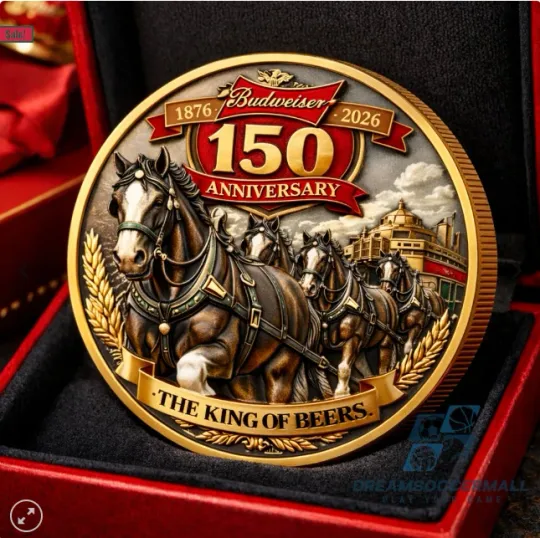 Budweiser Clydesdales 150th Anniversary Coin 1876-2026