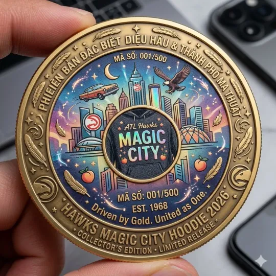 Discover Hawks Basketball Magic City Monday 2026 Hoodie Coin