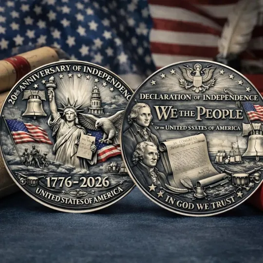 Discover 250th Anniversary USA Independence Coin 1776–2026