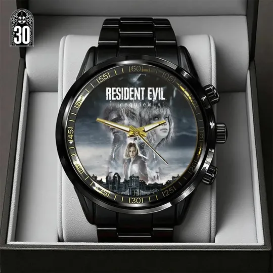 Discover Resident Evil Requiem Black Stainless Steel Watch
