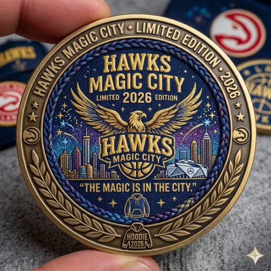 Discover Hawks Basketball Magic City Monday 2026 Hoodie Coin