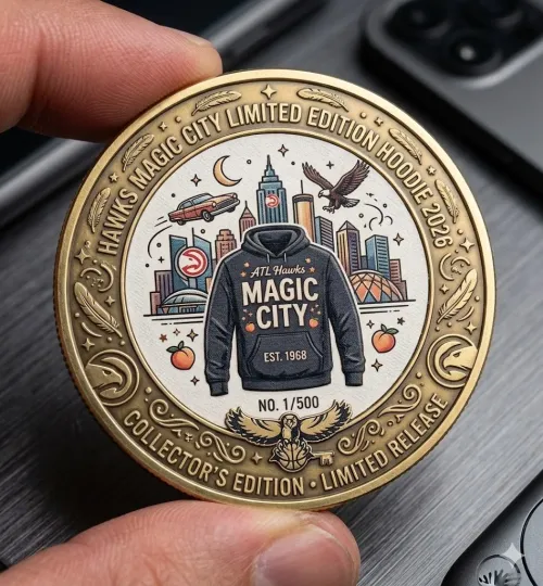 Discover Hawks Basketball Magic City Monday 2026 Hoodie Coin