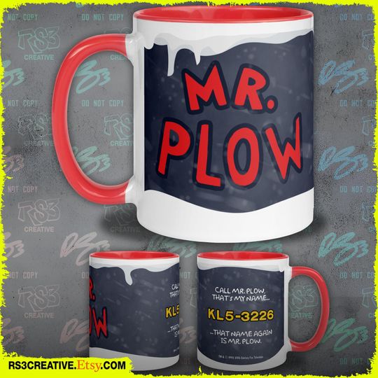 Discover Mr. Plow Ceramic Mug - The Simpsons (Homer Simpson vs. Plow King)