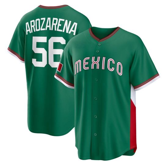 Discover Randy Arozarena Mexico Jersey,Green 2026 World Baseball Classic