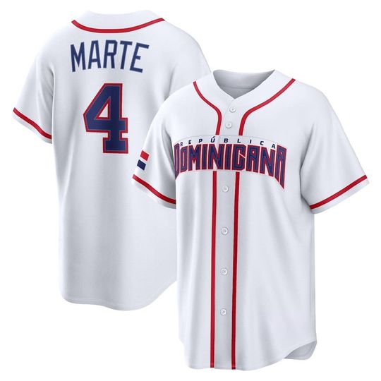 Ketel Marte Dominican Republic Jersey,White 2026 World Baseball Classic