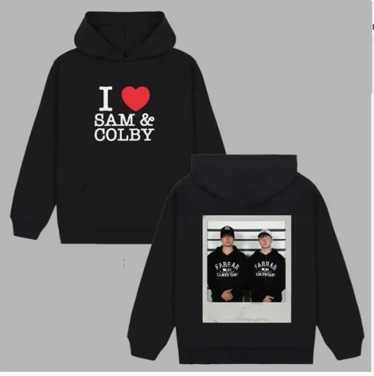 Discover I Heart Sam And Colby Hoodie Multicolor Double Sided Hoodie