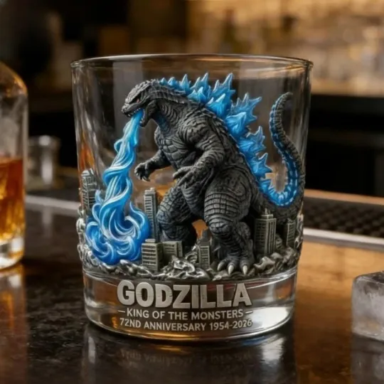 Discover god zilla Anniversary Whiskey Glass