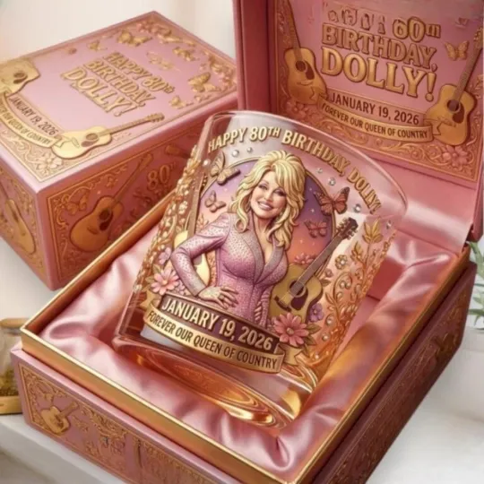 Discover Dolly Parton Happy 80Th Birthday Queen Of Country Whiskey Glass