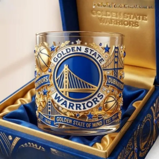 Discover Warriors Est 1946 Whiskey Glass