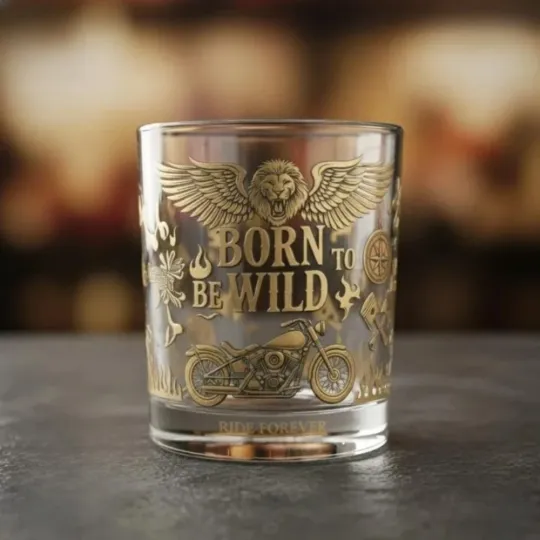 Discover The Born To Be Wild Ride Forever Whiskey Glass