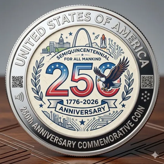 United States Of America 250th Anniversary Commemorative Coin